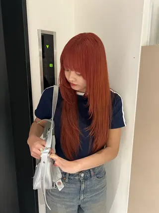 カラー ayaka🫧 中明度カラーのヘアスタイル