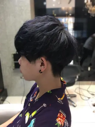 ショート カラー メンズ Lauburu  bat.hair渋谷2号店 【ラウブル バトヘアー シブヤ】所属・メンズ特化🔥 アサオカカズキのヘアスタイル
