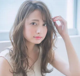 ロング カラー 透明感カラー・ 髪質改善🩵イケダのヘアスタイル