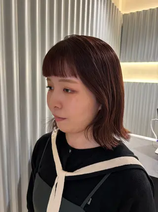 ショート カラー パーマ ヘアアレンジ 押切 響　のヘアスタイル