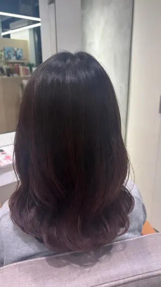 ミディアム パーマ 川口 琴音のヘアスタイル