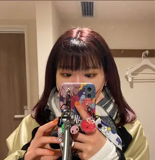 カラー 本田 聖のヘアスタイル