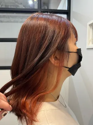 ミディアム カラー oceano所属・oceano🌎小林 穂乃花のヘアスタイル