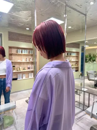 ショート ボブ/ぱつっとボブ/ 谷口 海星のヘアスタイル