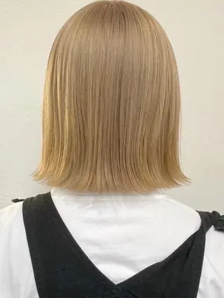 ショート カラー 韓国/ハイトーン/ ボブ🎀MIKU🎀のヘアスタイル