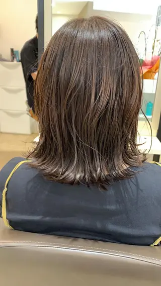 ミディアム 西新/siohair 似合わせ/石尾刻矢のヘアスタイル