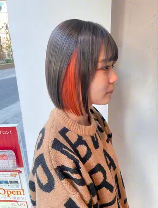 カラー 小顔カット/レイヤー 【WiLL】加藤のヘアスタイル