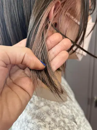 ショート カラー ナガノリノ /ボブ/ ベージュ/暖色のヘアスタイル