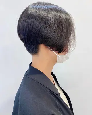 ショート 石山 /切りっぱなしボブのヘアスタイル