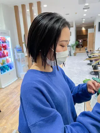 ショート カラー 韓国風デザイン 💐MIZUKI💐のヘアスタイル
