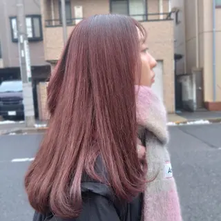 カラー ロング 中山 樹のヘアスタイル