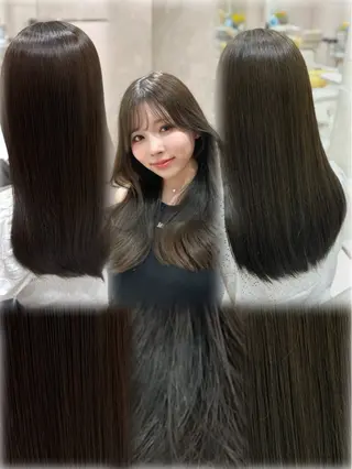 ロング カラー ✨韓国風レイヤー/ 透明感カラー🩶りくのヘアスタイル