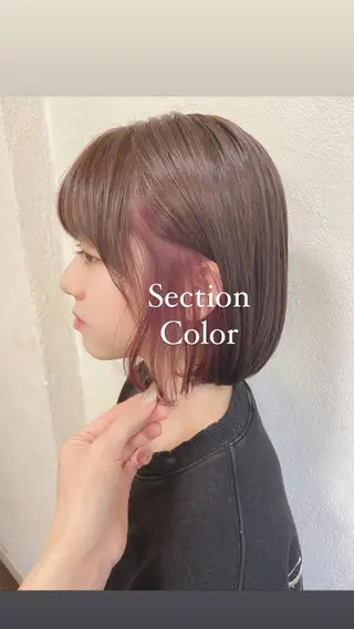 ミディアム カラー 小顔ショート✁ ⁂Yukari⁂のヘアスタイル