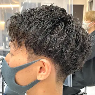 ショート 髪質改善× ハイライト溝江のヘアスタイル