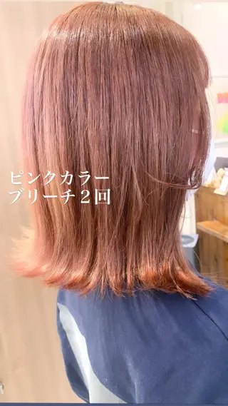 ミディアム カラー 似合わせカラー/艶 髪質改善/ヨシザキのヘアスタイル