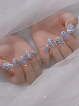 ネイル 🩵ニヨ ネイル ☁️のネイルデザイン