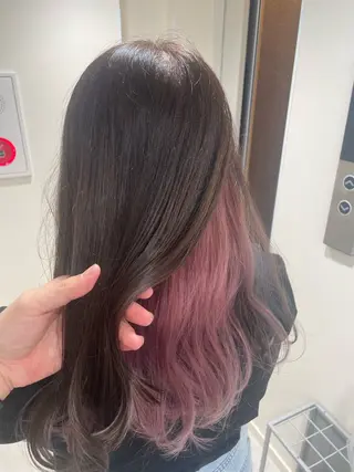 ロング カラー NaVIユウジ ブリーチカラーのヘアスタイル