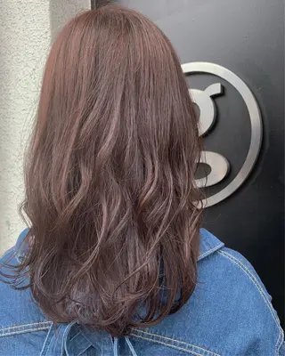 セミロング カラー 萌花 moeka /韓国/レイヤーのヘアスタイル