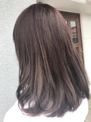 ミディアム カラー レイヤーカット匠 イソザキノリユキのヘアスタイル