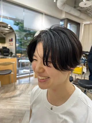 ショート 新潟/万代/レイヤー 韓国風/明間未来のヘアスタイル