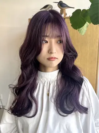 ロング カラー 韓国風カラー✄ カズホのヘアスタイル