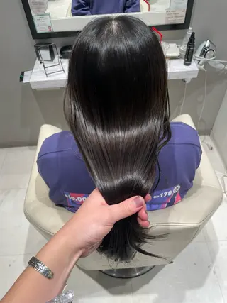 ロング カラー k-twoたき✨艶感 カラー／美髪矯正のヘアスタイル