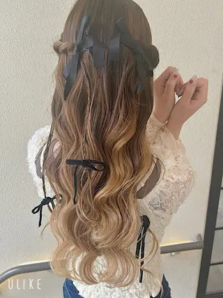 ロング ヘアアレンジ 飯塚 沙衣のヘアスタイル