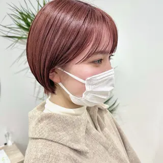 ショート カラー green machida所属・暖色・ベージュ♡ nanoha itoのヘアスタイル