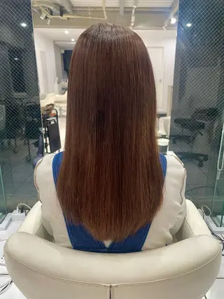 ロング パーマ 🍭ハイトーン/ レイヤーカット🦄のヘアスタイル