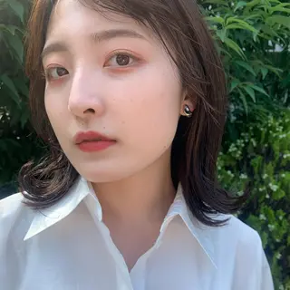 ミディアム pu+on. nailworks所属・fuyumi / ニュアンスネイルのネイルデザイン