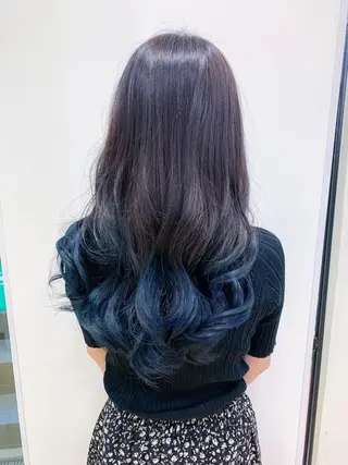 ロング カラー 縮毛矯正/髪質改善 /韓国風　山川春輝のヘアスタイル