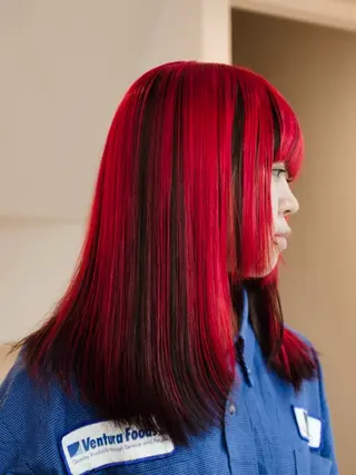 セミロング カラー ヘアアレンジ 🦠カラーリスト/ 魚瀬あおい🦠のヘアスタイル