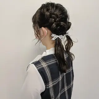 セミロング ヘアアレンジ カラー PRIVATE SALON EYES所属・EYES リアのマツエク・マツパデザイン