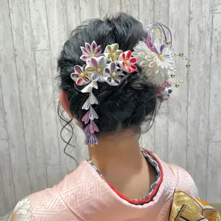 セミロング ヘアアレンジ 古沢 みづきのヘアスタイル