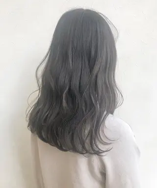 セミロング カラー nakahara madokaのヘアスタイル