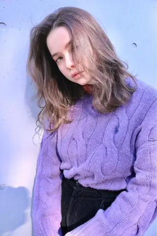 セミロング カラー 似合わせカラーパーマ 🌿kitin米川のヘアスタイル