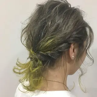 ミディアム カラー ヘアアレンジ メンズサロンロス【LOSS】所属・メンズパーマ/新潟駅 NOBUTA🔥のヘアスタイル