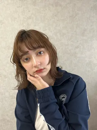 ミディアム ✮ yuuna ✮ doorwhiteのヘアスタイル