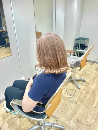 ミディアム カラー パーマ ヘアアレンジ メンズ eir心斎橋店所属・心斎橋/ハイトーン/ RENのヘアスタイル