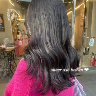 カラー ヘアアレンジ 𝙢𝙞𝙮𝙪🎀 girly hairのヘアスタイル