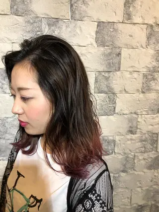 セミロング カラー AUBE HAIRazul吉祥寺所属・綺麗な髪質にしたい方 限定🌈清水 祥のヘアスタイル