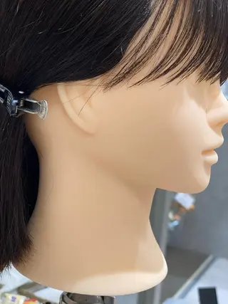 ショート ヘアアレンジ 顔まわりカラー特化 赤津百合絵のヘアスタイル