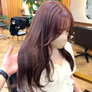 セミロング カラー パーマ ヘアアレンジ メンズ キッズ ネイル マツエク・マツパ アイブロウ EMANON梅田店所属・前川 朋香のヘアスタイル