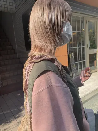 ミディアム カラー ヘアアレンジ 🌿ニュアンスパーマ /ショート淳平のヘアスタイル