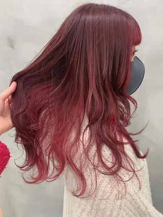 ミディアム カラー ブームボックス所属・🐝ハイトーンカラー hachi🐝のヘアスタイル