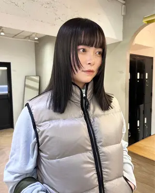 ミディアム レイヤーカット/暖色 カラー/mao🎀のヘアスタイル