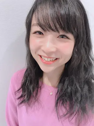 ロング カラー 江崎 わか子のヘアスタイル