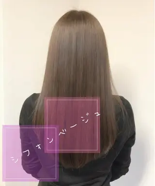 ロング カラー 髪質改善ストレート Lyricのヘアスタイル