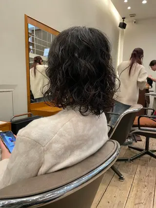 ミディアム 🍁ニュアンスパーマ .ショート🍁陸来のヘアスタイル