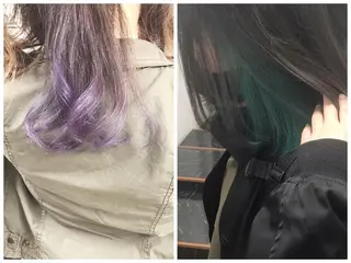 ミディアム カラー ヤナ マネージャーのヘアスタイル